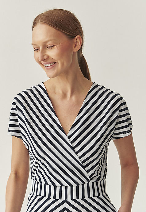 STRIPED ENVELOPE DRESS - RONARA MULTICOLOR 2