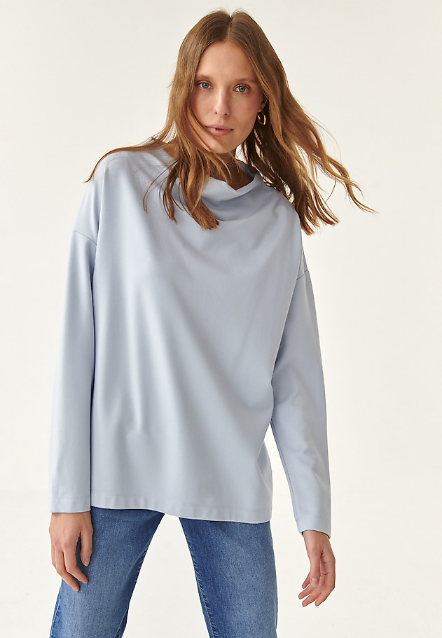 LOW-CUT LADIES' SWEATSHIRT KONCZI LOW-CUT LADIES' SWEATSHIRT KONCZI NIEBIESKI 6
