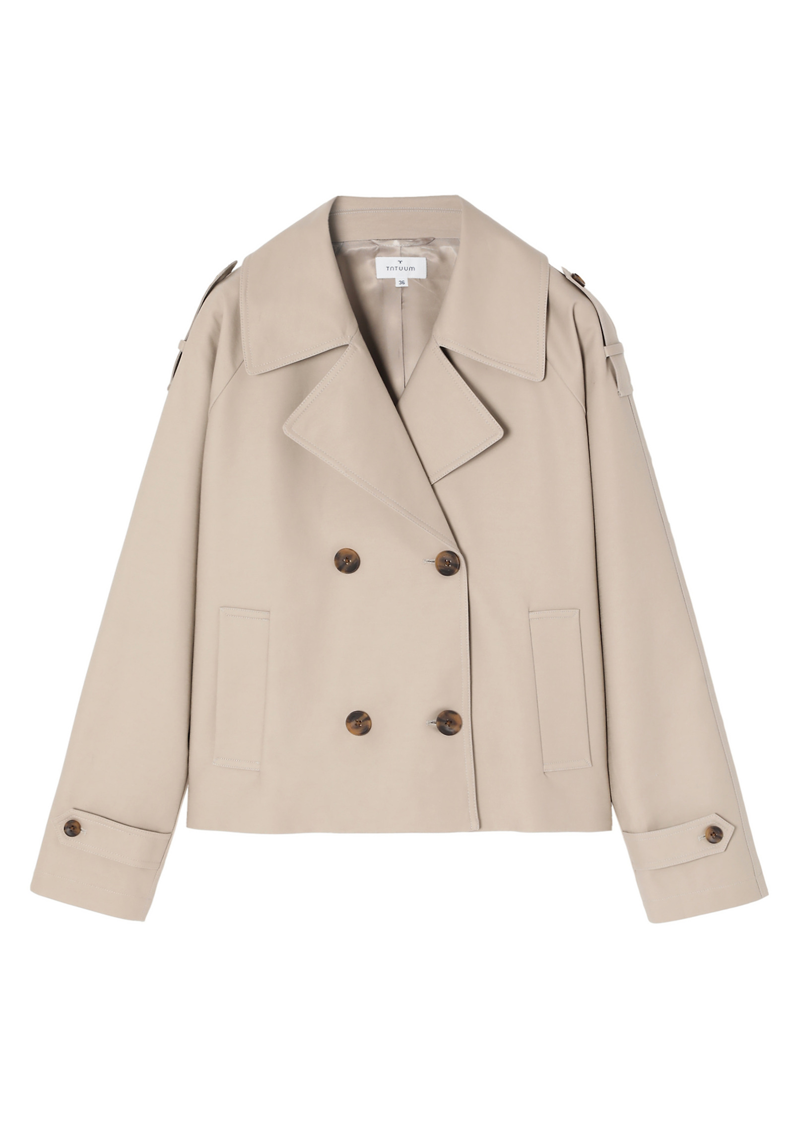 COTTON TRENCH COAT — SERKENI COTTON TRENCH COAT — SERKENI BEIGE 107166