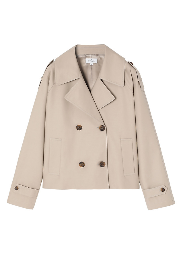COTTON TRENCH COAT — SERKENI COTTON TRENCH COAT — SERKENI BEŻOWY 11