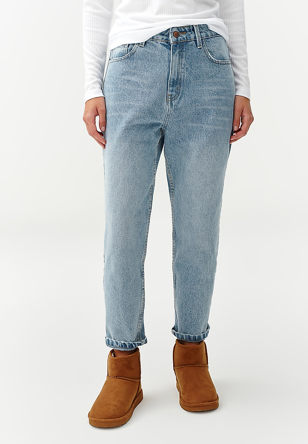 LADIES’ BOYFRIEND DENIM JEANS - BEZA LADIES’ BOYFRIEND DENIM JEANS - BEZA NIEBIESKI 2