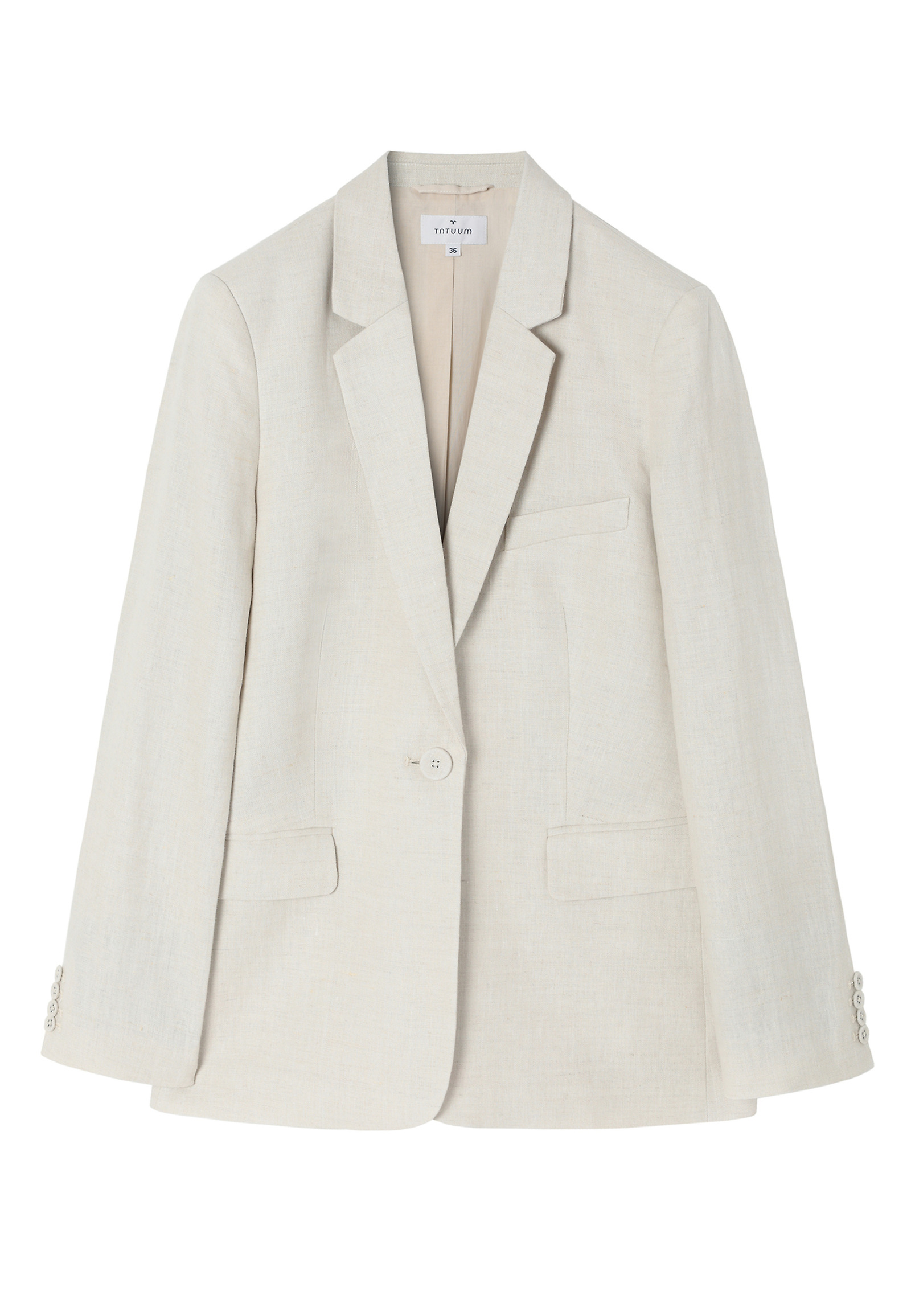 LAPOS MUNKÁS LEN BLAZER - MEKO LAPOS MUNKÁS LEN BLAZER - MEKO BÉZS 109836