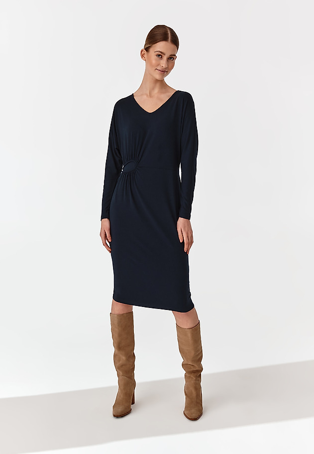 LADIES' WRINKLED DRESS WRINSA LADIES' WRINKLED DRESS WRINSA NAVY BLUE 1