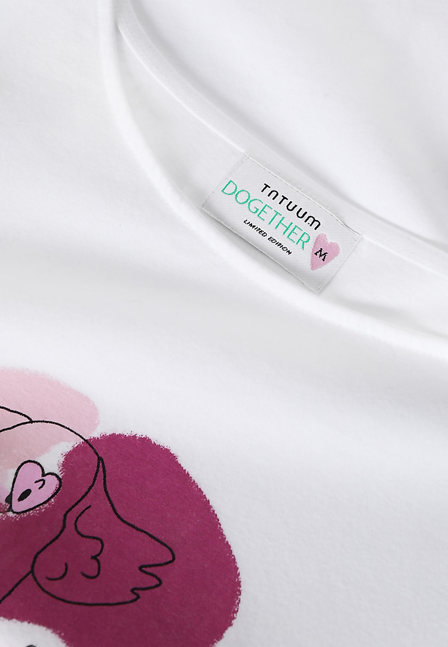 FITTED LADIES’ T-SHIRT WITH CENTRALISED PRINT - AMANDA 3 FITTED LADIES’ T-SHIRT WITH CENTRALISED PRINT - AMANDA 3 WHITE 9
