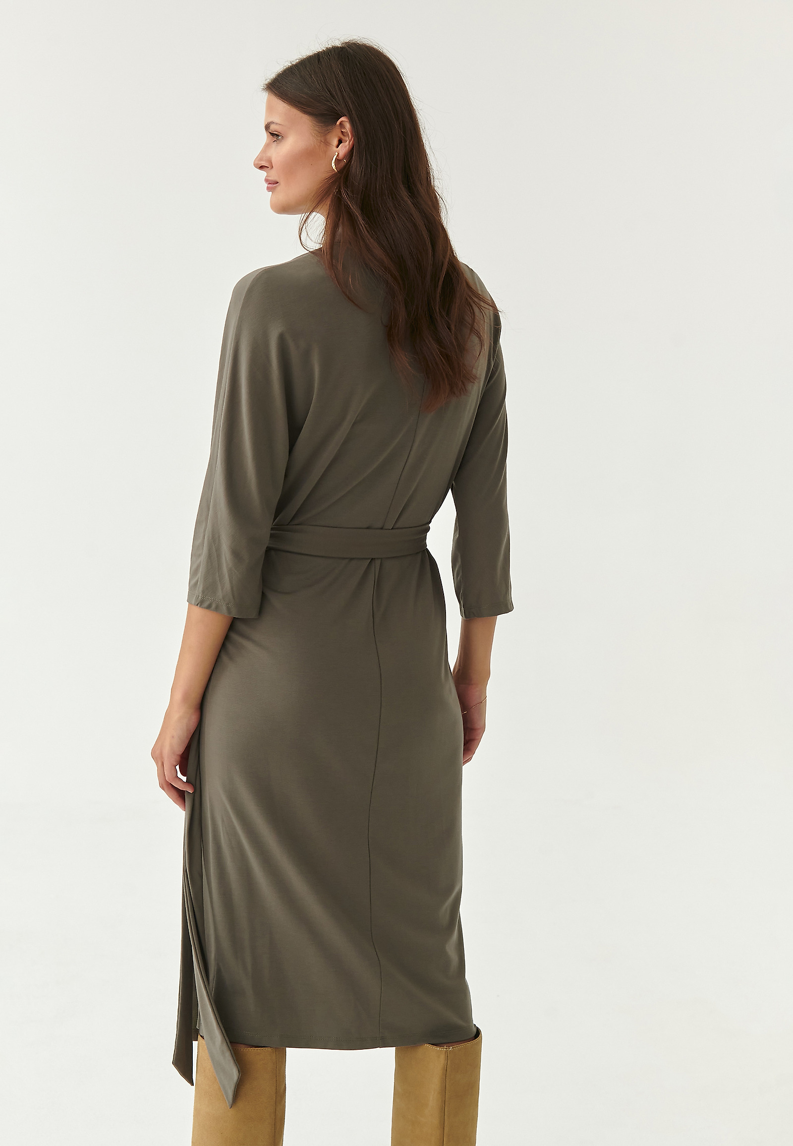 LADIES' WRAP DRESS MIROKO LADIES' WRAP DRESS MIROKO KHAKI 81431