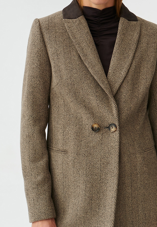 HÖLGYEK KLASZIKUS HERRINGBONE KABÁT SOWIA HÖLGYEK KLASZIKUS HERRINGBONE KABÁT SOWIA TÖBBSZÍNŰ 5