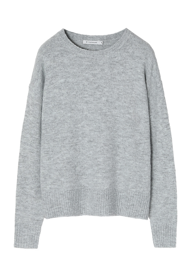 CLASSIC LADIES’ SWEATER WITH ROUND NECKLINE KOBRO CLASSIC LADIES’ SWEATER WITH ROUND NECKLINE KOBRO GREY 8