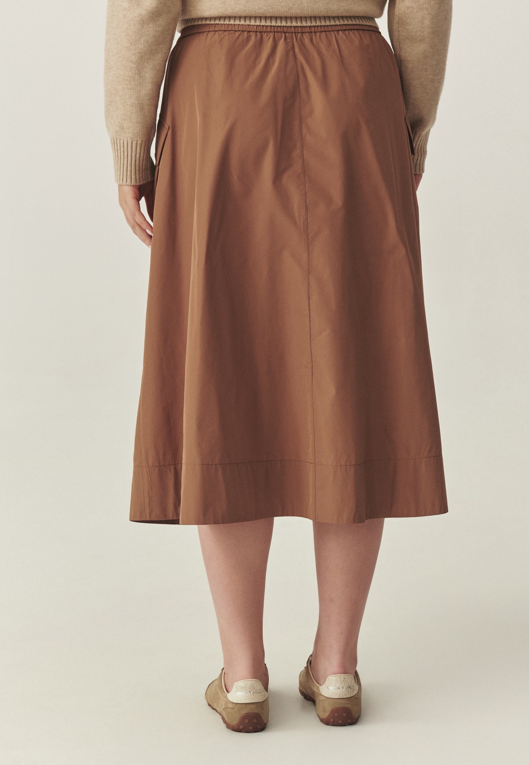 TKANINOWA SPÓDNICA CARGO — KONI BEŻOWY 2