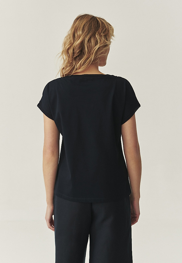 COTTON BLOUSE - LOPINI COTTON BLOUSE - LOPINI GRANATOWY 3