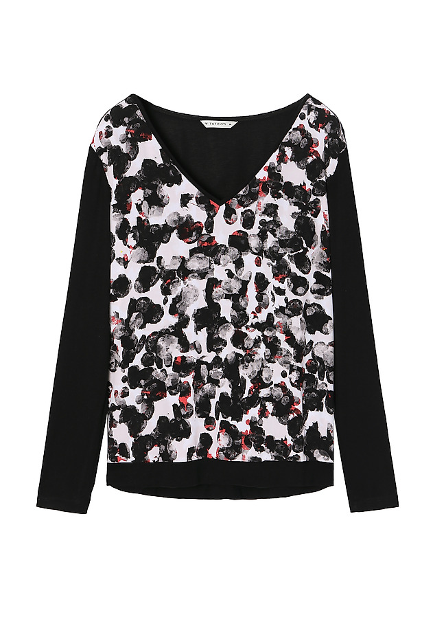 LADIES' BLOUSE WITH PRINTED FRONT DANEKA LADIES' BLOUSE WITH PRINTED FRONT DANEKA MULTICOLOR 5