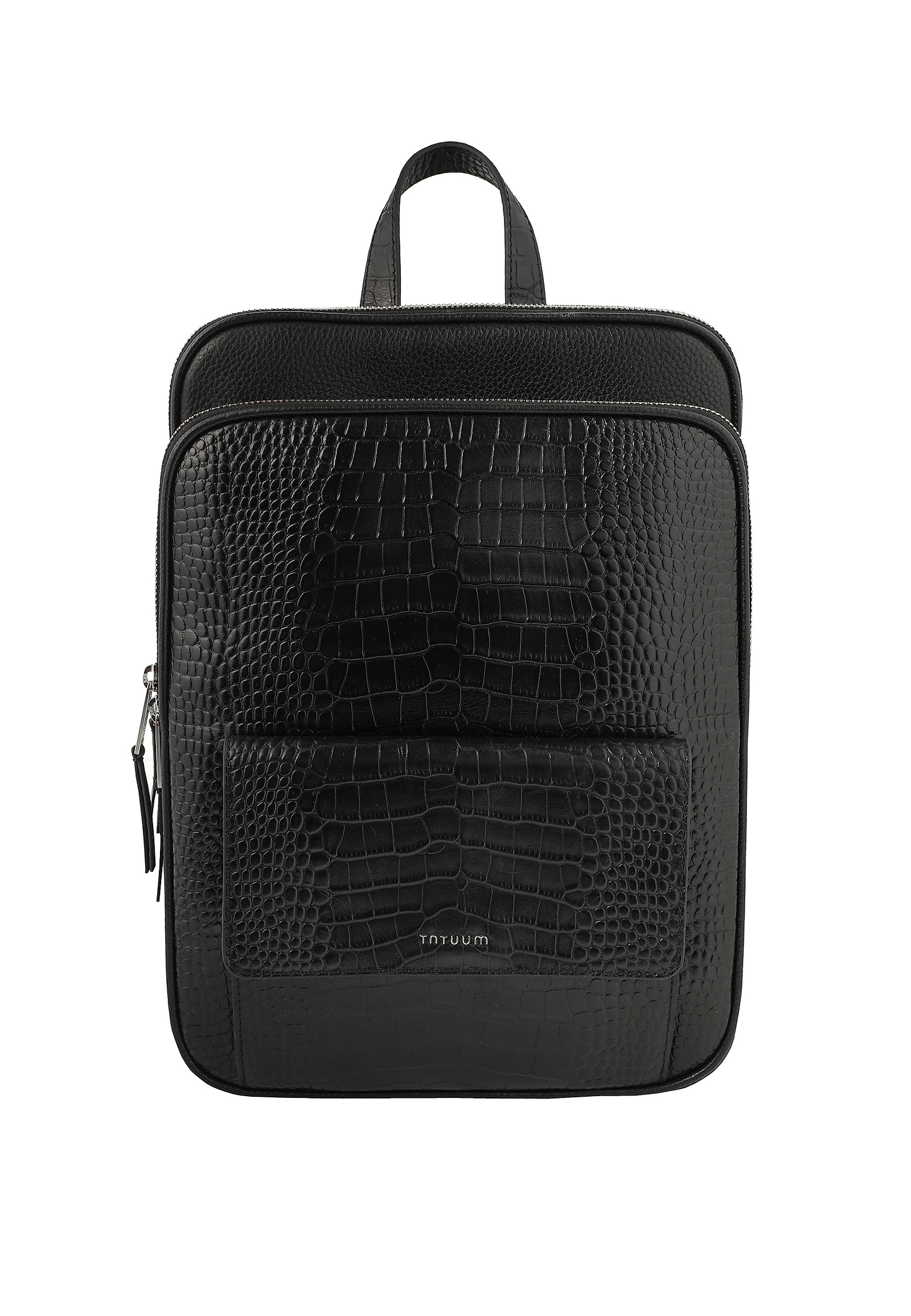 LEATHER BACKPACK WITH ANIMAL MOTIF - COBRA LEATHER BACKPACK WITH ANIMAL MOTIF - COBRA BLACK 115050