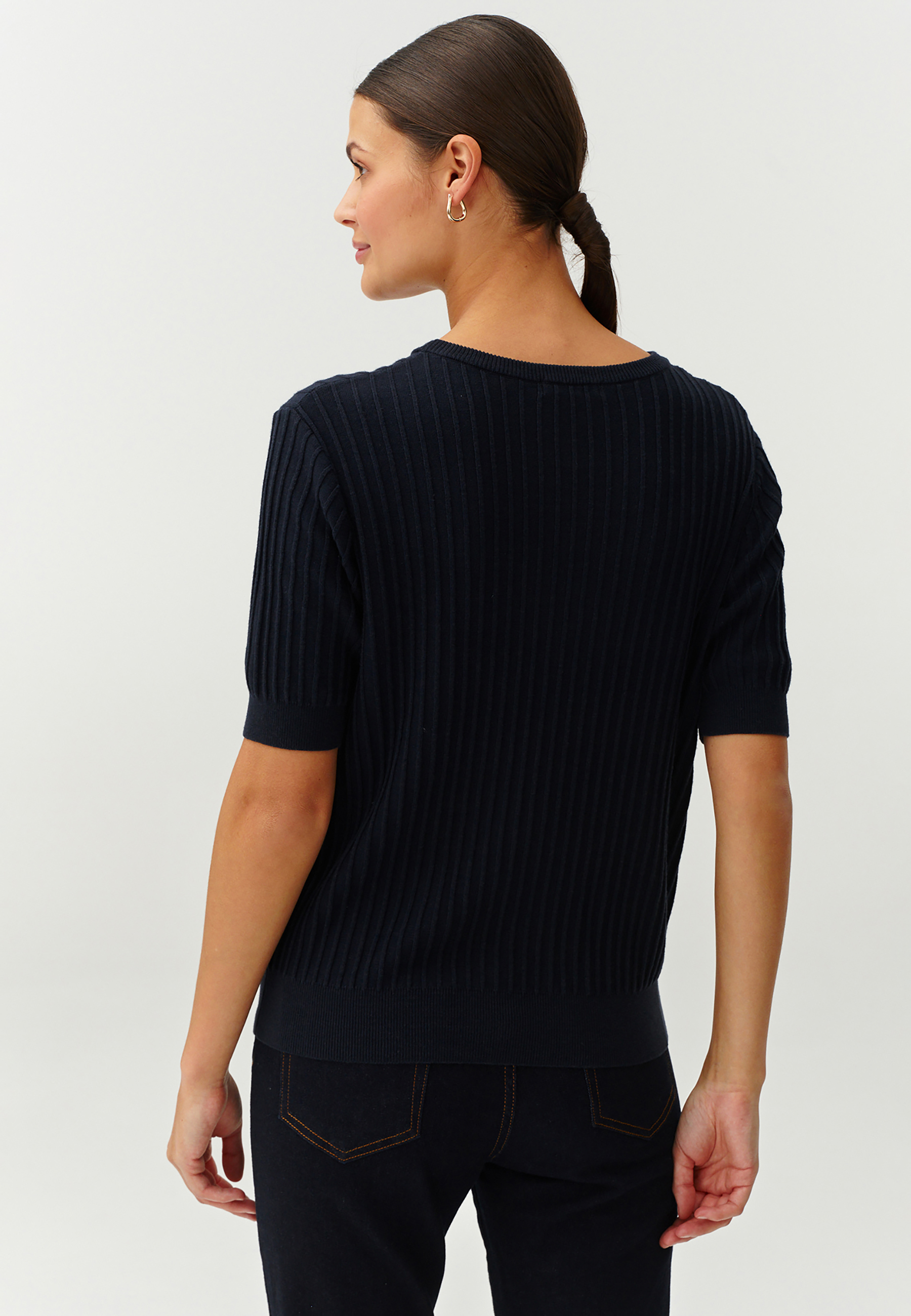 LADIES’ SHORT-SLEEVED SWEATER  - BAZO