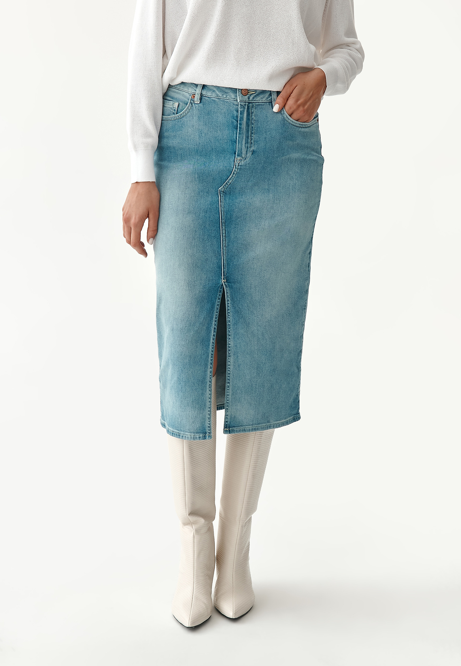 DENIMOWA SPÓDNICA DAMSKA ZONIKA DENIMOWA SPÓDNICA DAMSKA ZONIKA NIEBIESKI 80304