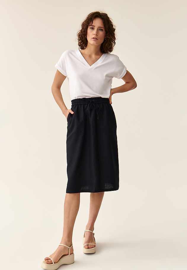 LADIES' CLASSIC SKIRT KOLIKO LADIES' CLASSIC SKIRT KOLIKO NAVY BLUE 1