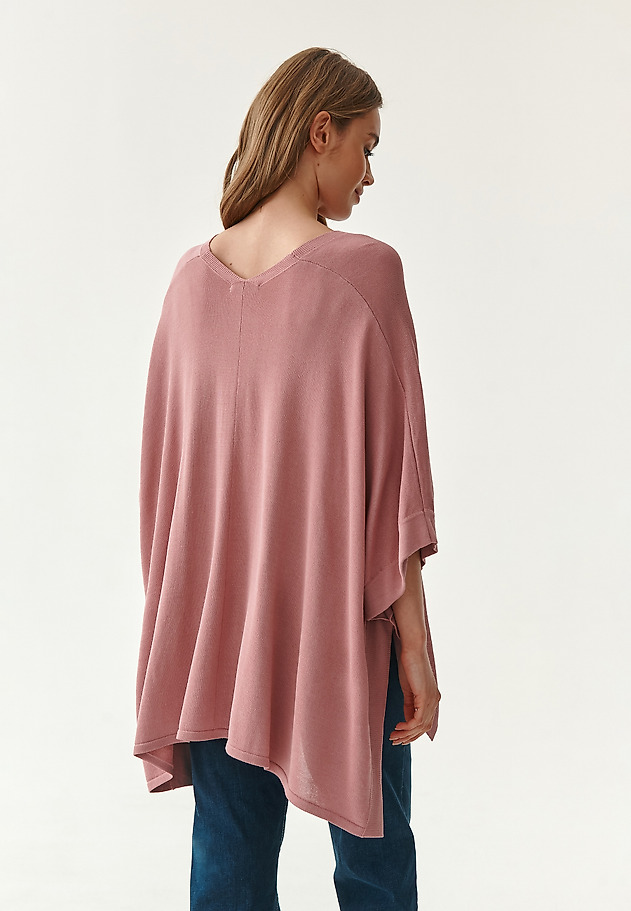LADIES' PONCHO SWEATER PONNA LADIES' PONCHO SWEATER PONNA PINK 2