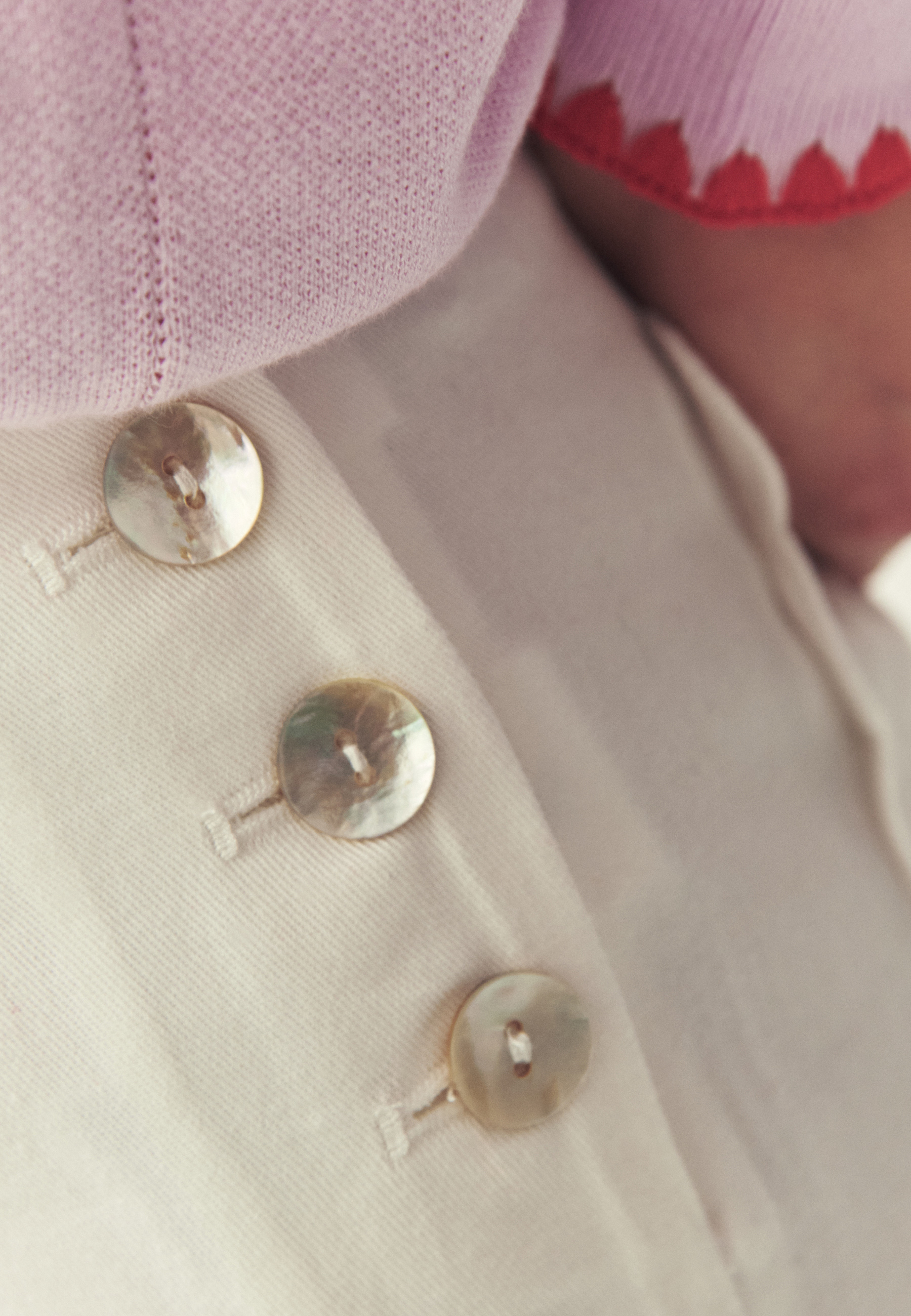 BAVLNĚNÉ KALHOTY S OZDOBNÝM ZPRACOVÁNÍM – AIGUA ECRU 2