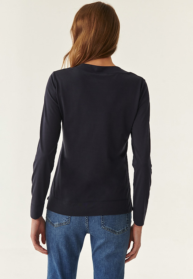 LONG SLEEVE LADIES' BLOUSE JONKA LONG SLEEVE LADIES' BLOUSE JONKA NAVY BLUE 4
