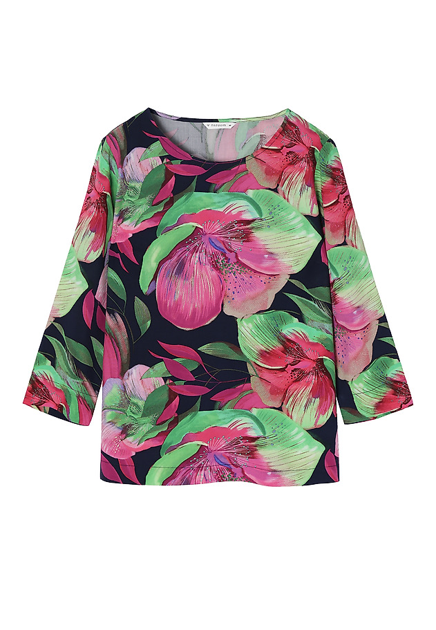 POTISKANA ŽENSKA BLUZA AFELIAMI POTISKANA ŽENSKA BLUZA AFELIAMI VEČBARVNA 6