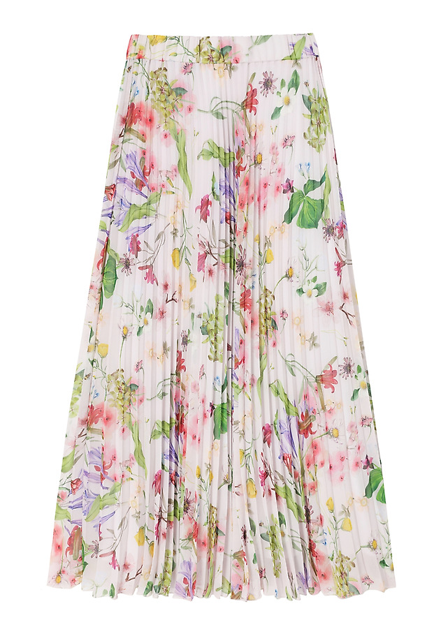 FUSTĂ MIDI PLISATĂ CU MOTIVE FLORALE - MIRAMA FUSTĂ MIDI PLISATĂ CU MOTIVE FLORALE - MIRAMA MULTICOLOR 7