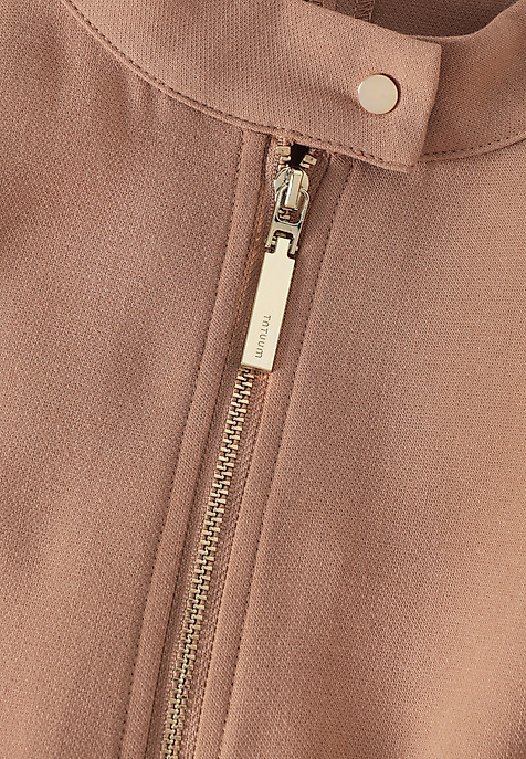 SHORT DRESS WITH ZIP - MANTOKI BEIGE 2