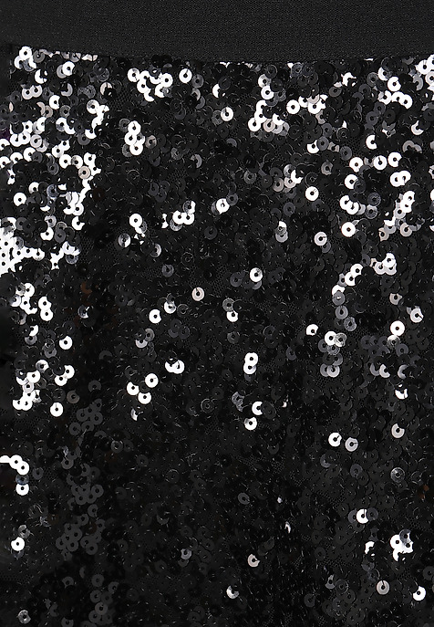 LADIES’ SEQUINED SKIRT ONITA BLACK 2