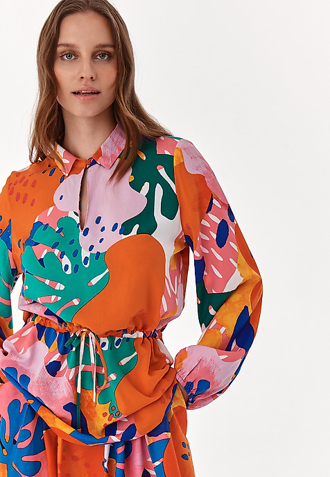 COLECȚIA BLOOMING: BLUZĂ DE DAMĂ CU MODEL LENAZJA MULTICOLOR 2