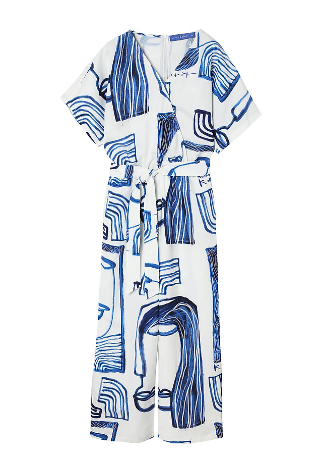 PATTERNED LADIES’ JUMPSUIT WITH KIMONO SLEEVES - KATALIN 1 PATTERNED LADIES’ JUMPSUIT WITH KIMONO SLEEVES - KATALIN 1 MULTICOLOR 6