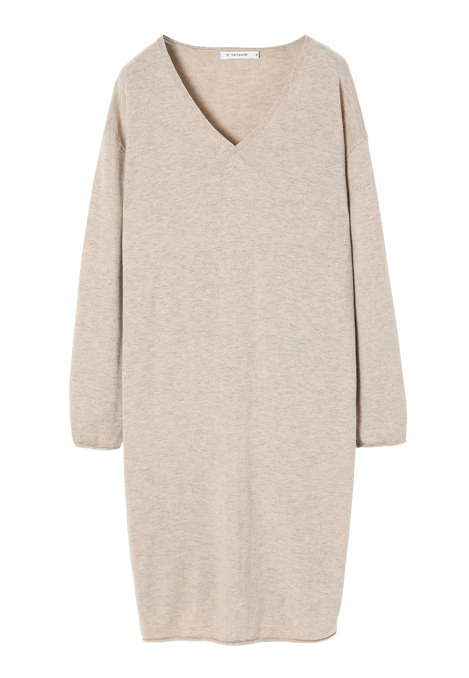 DZIANINOWA SUKIENKA O LUŹNYM KROJU - HOPE DZIANINOWA SUKIENKA O LUŹNYM KROJU - HOPE BEŻOWY 101180