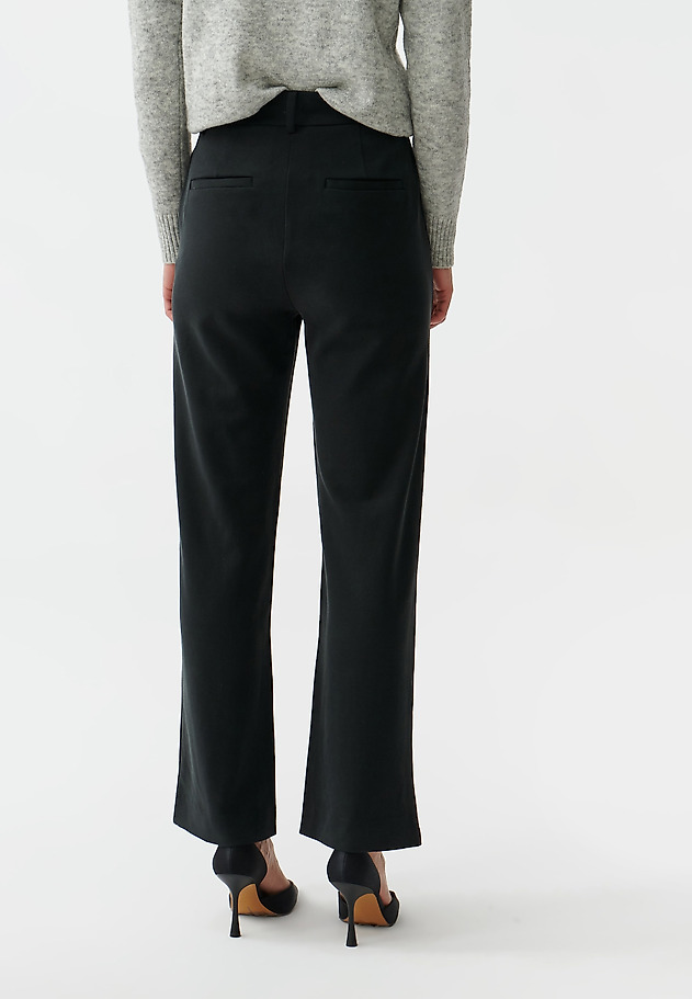 LADIES’ MODERN TROUSERS WITH WIDE LEG RELAKI LADIES’ MODERN TROUSERS WITH WIDE LEG RELAKI CZARNY 3