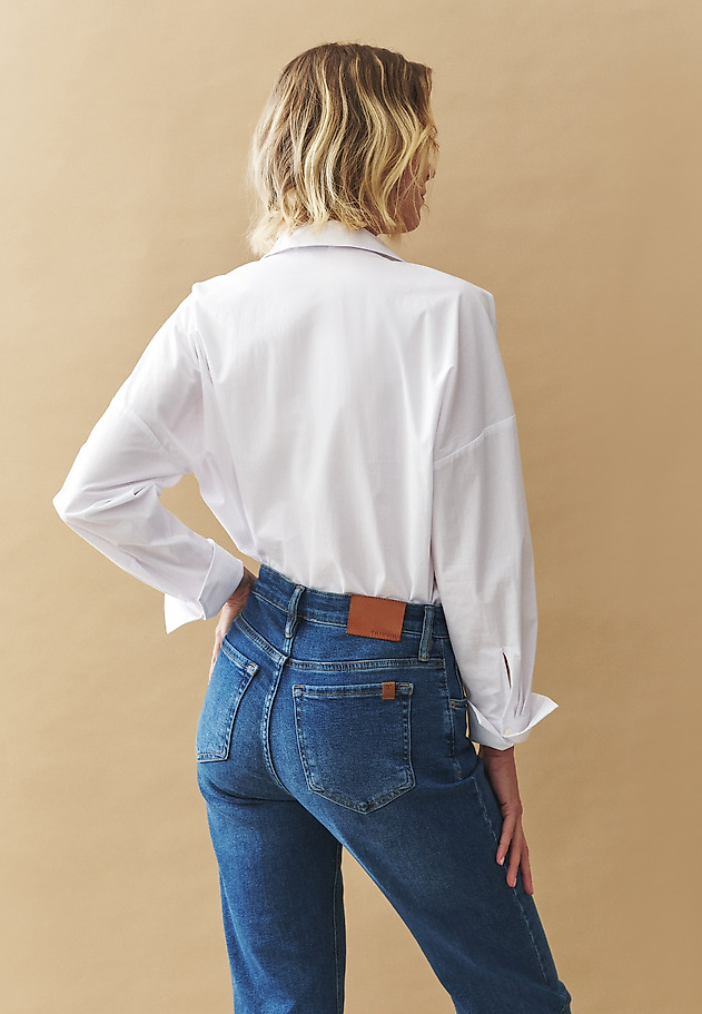 DENIM STRAIGHT LEG TROUSERS — TILLY DENIM STRAIGHT LEG TROUSERS — TILLY NIEBIESKI 3