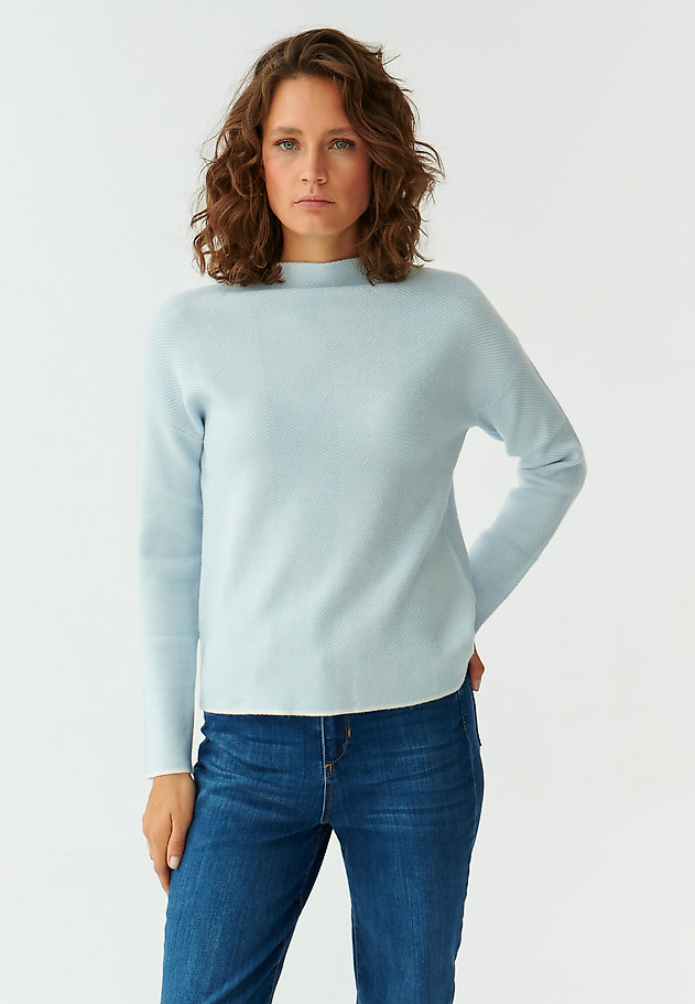 LADIES’ HERRINGBONE SWEATER FAMALA LADIES’ HERRINGBONE SWEATER FAMALA BLUE 3