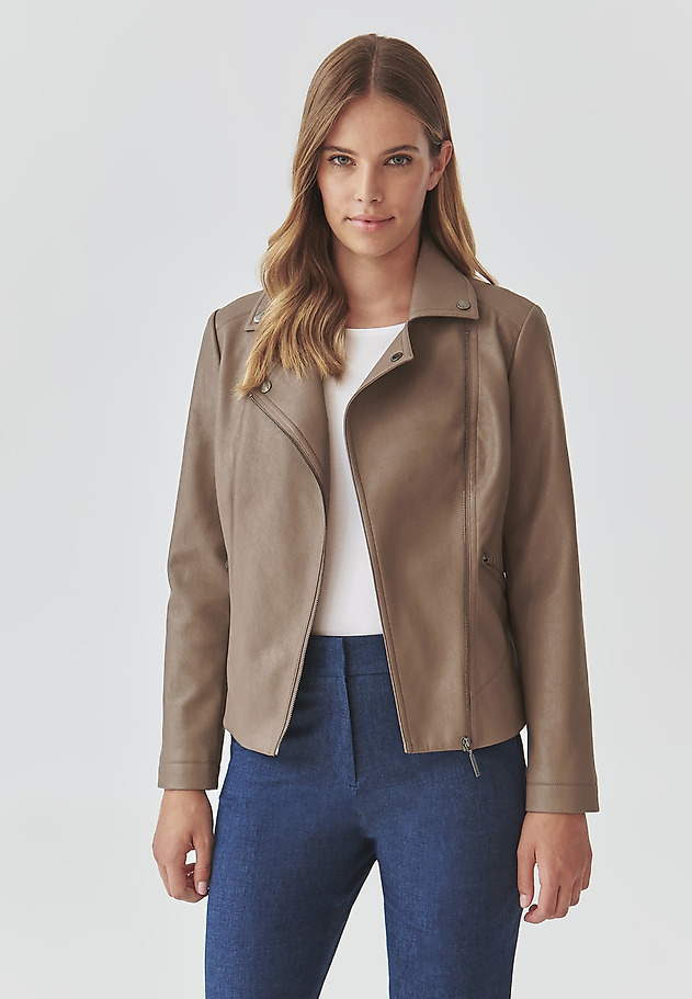 LADIES’ BIKER JACKET - RAMONESI LADIES’ BIKER JACKET - RAMONESI BEŻOWY 6