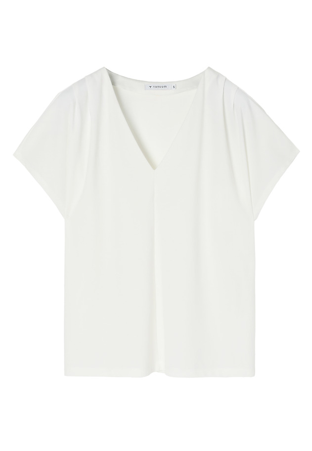 CLASSIC LADIES' BLOUSE IN SMOOTH KNIT — KALA CLASSIC LADIES' BLOUSE IN SMOOTH KNIT — KALA ECRU 7