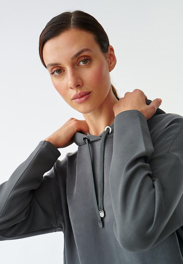 LADIES’ SWEATSHIRT WITH A HOOD MINIKA LADIES’ SWEATSHIRT WITH A HOOD MINIKA SZARY 5