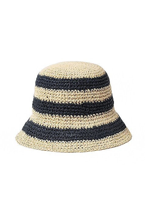KAPELUSZ W PASKI - STRIPPY GRANATOWY 2