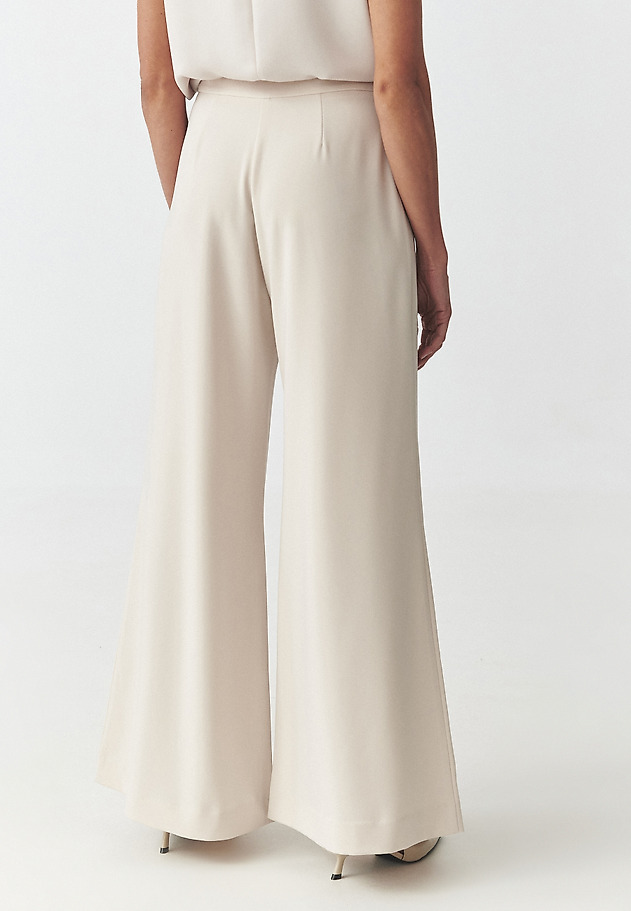 WOVEN PANTIES WITH WIDE LEG - ZEMKALI WOVEN PANTIES WITH WIDE LEG - ZEMKALI BEŻOWY 3