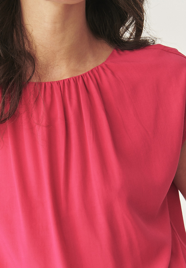 VISCOSE BLOUSE WITH CREASE - AURELIA VISCOSE BLOUSE WITH CREASE - AURELIA PINK 5