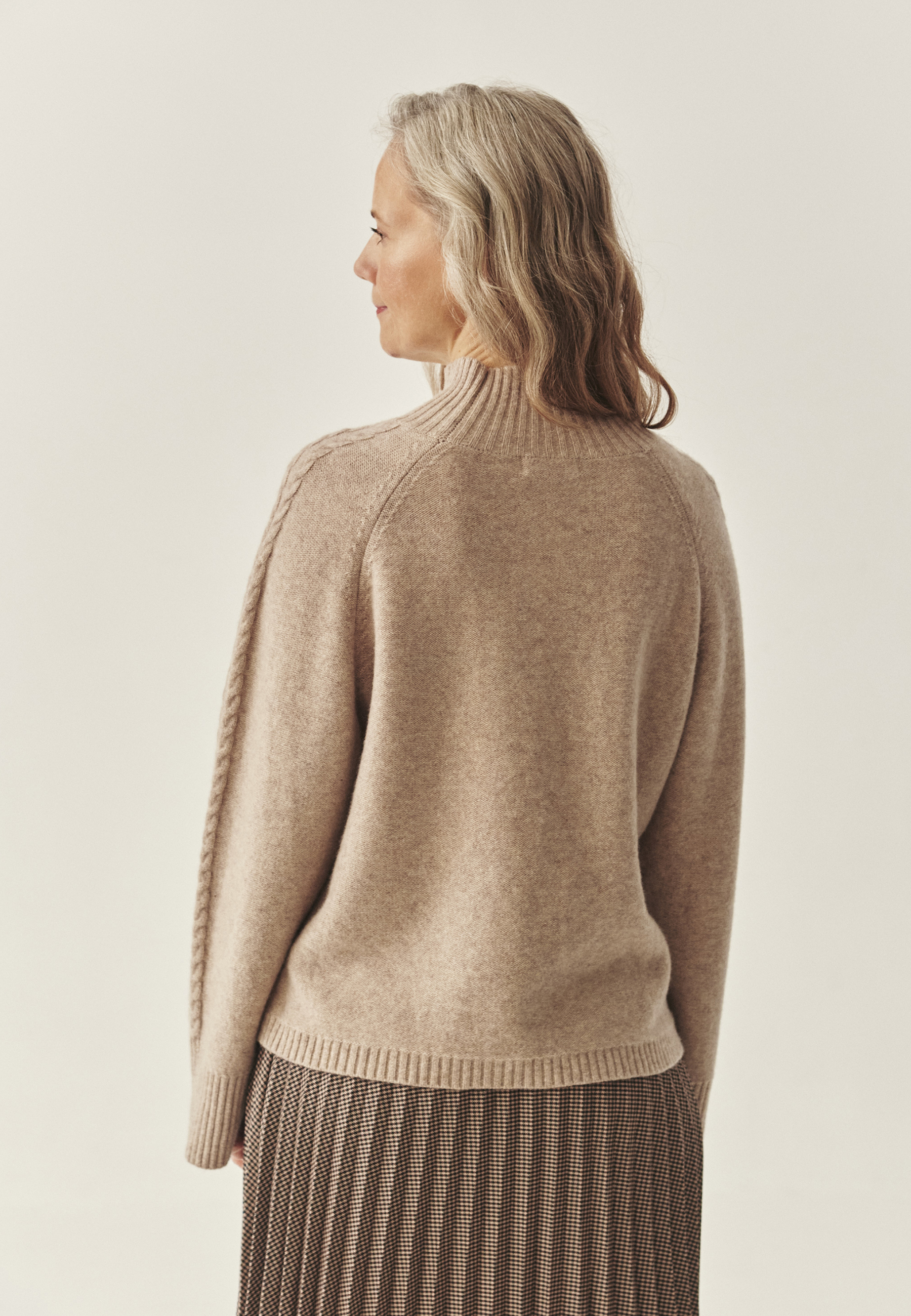 BOXY WOOL JUMPER - WOLLA BEŽ 2