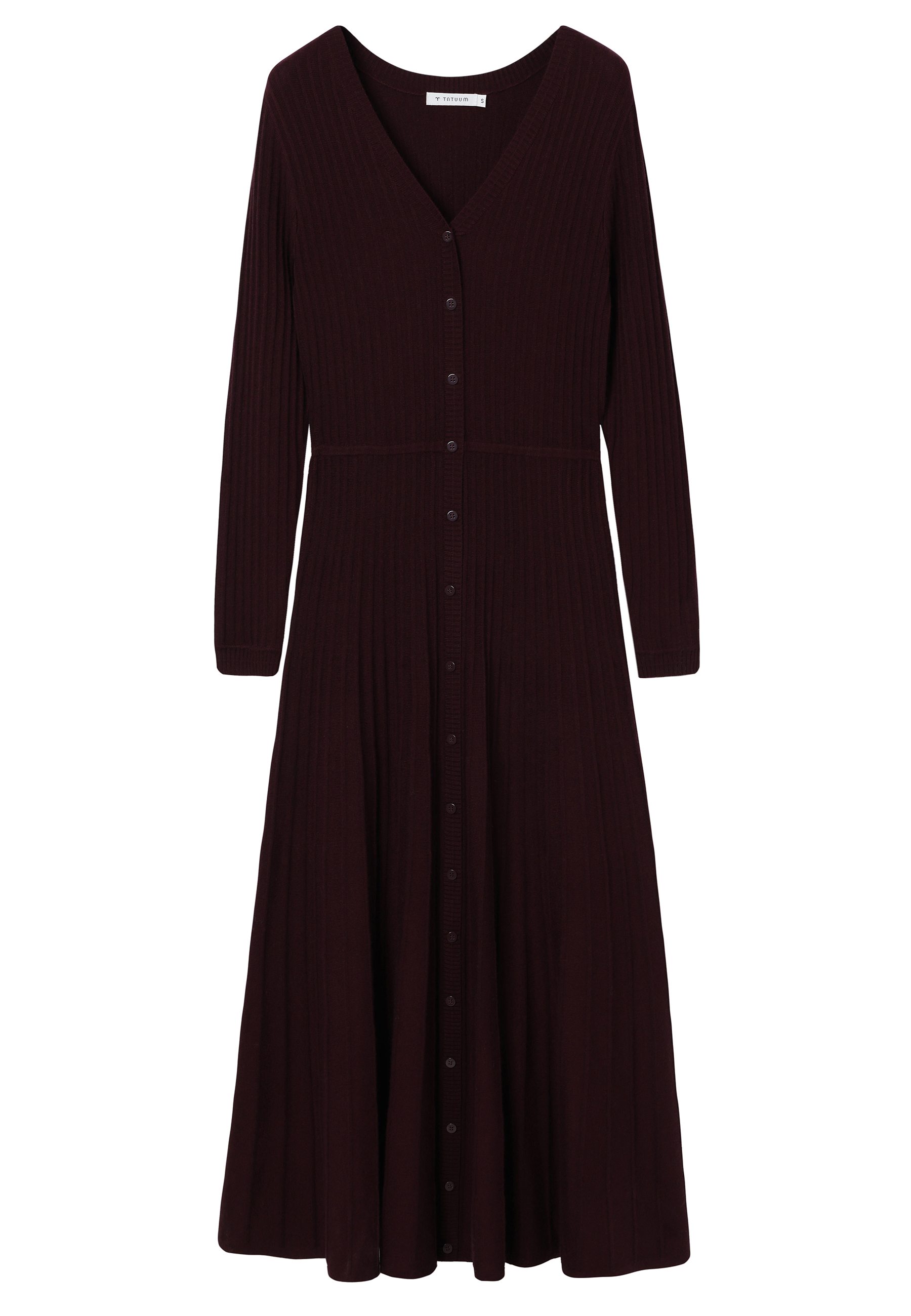 FLARED MIDI OBLEKA Z VOLNO - NITANA RDEČA 2