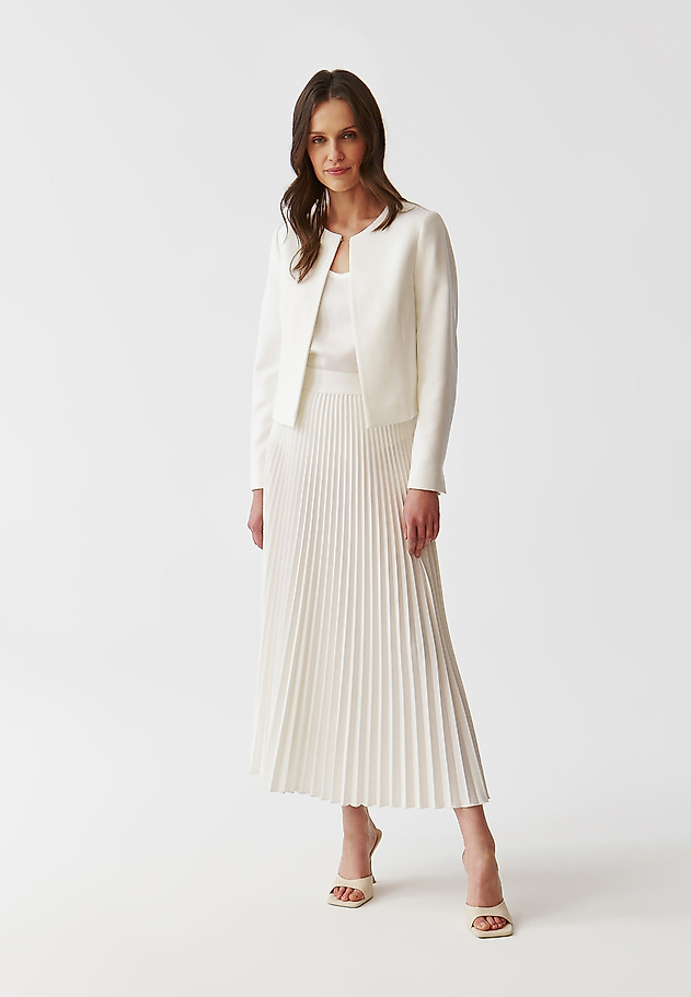 LADIES’ SHORT JACKET IN BOLERO CUT - MIRA LADIES’ SHORT JACKET IN BOLERO CUT - MIRA ECRU 2