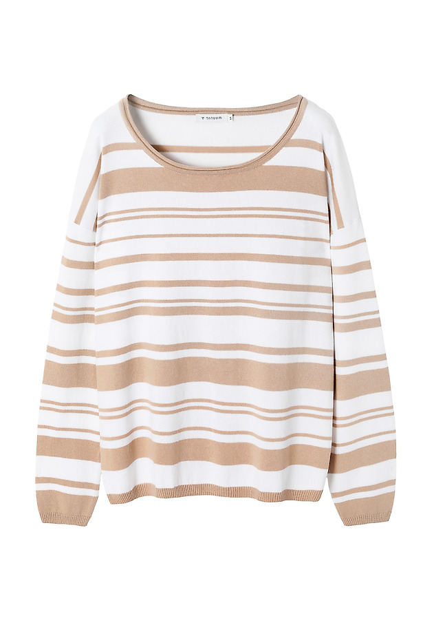 LADIES’ SWEATER IN IRREGULAR STRIPES PATTERN - STRIPPI LADIES’ SWEATER IN IRREGULAR STRIPES PATTERN - STRIPPI MULTIKOLOR 6