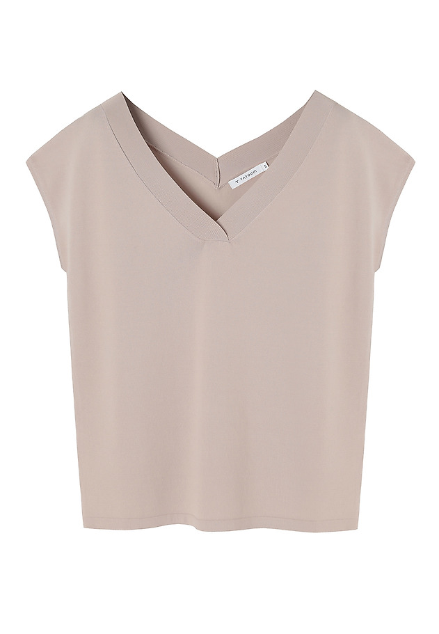 BLOUSE IN VISCOSE YARN — NEZIKI BLOUSE IN VISCOSE YARN — NEZIKI BEŻOWY 7