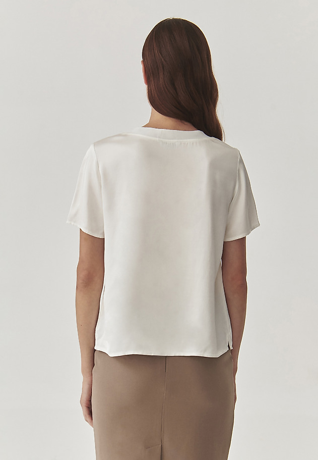 LADIES’ SHORT-SLEEVED BLOUSE - MALTO LADIES’ SHORT-SLEEVED BLOUSE - MALTO ECRU 3