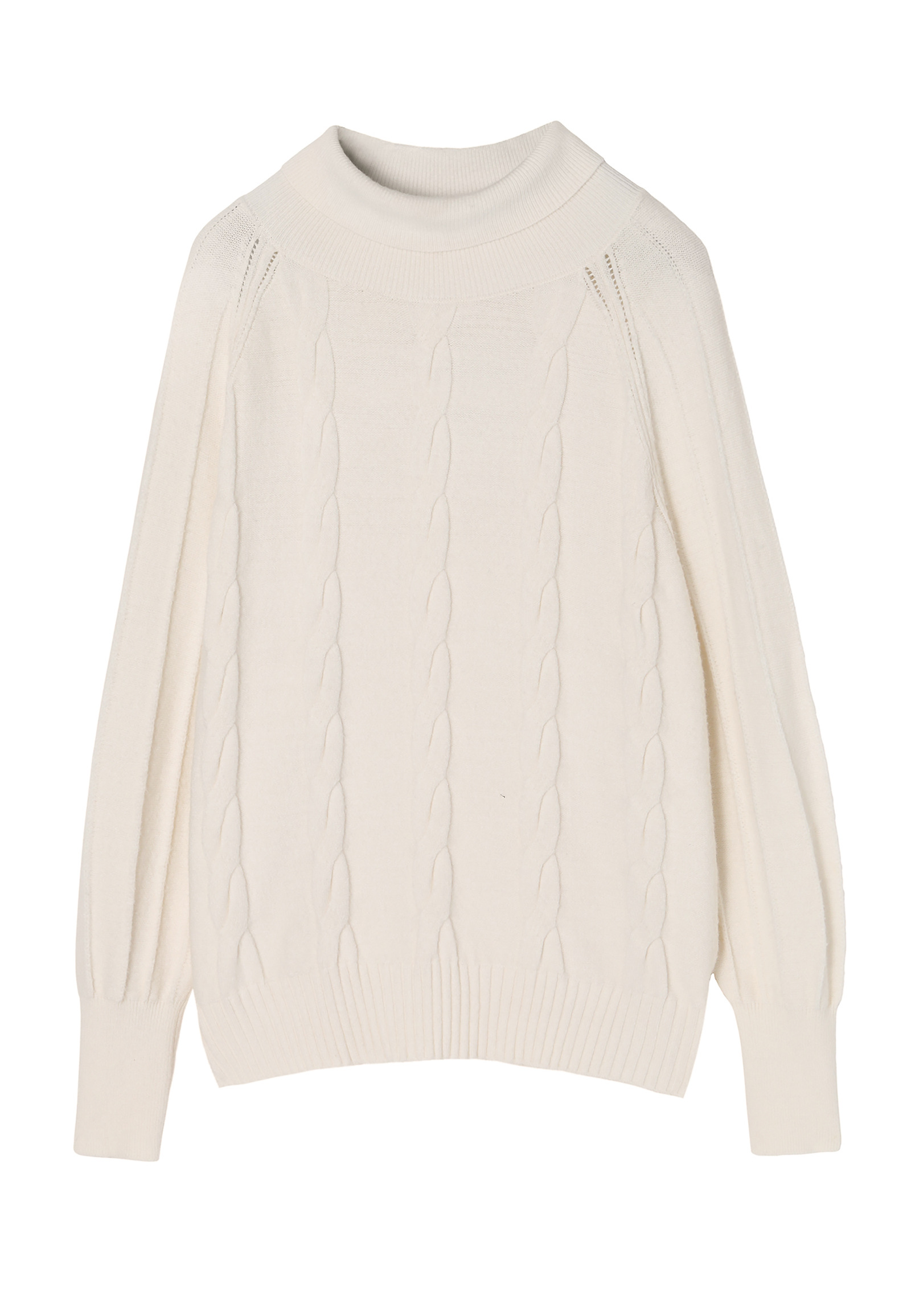 TEXTURED LADIES’ SWEATER WITH A TURTLENECK MEDUZA TEXTURED LADIES’ SWEATER WITH A TURTLENECK MEDUZA ECRU 91634