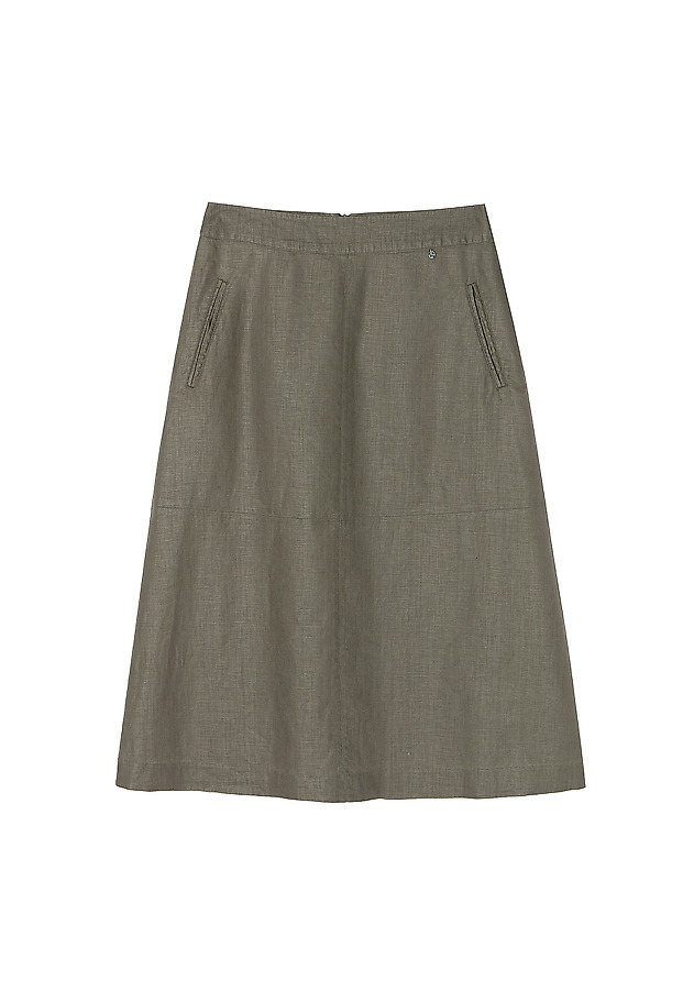 ROZKLOSZOWANA SPÓDNICA NIWERA ROZKLOSZOWANA SPÓDNICA NIWERA KHAKI 5