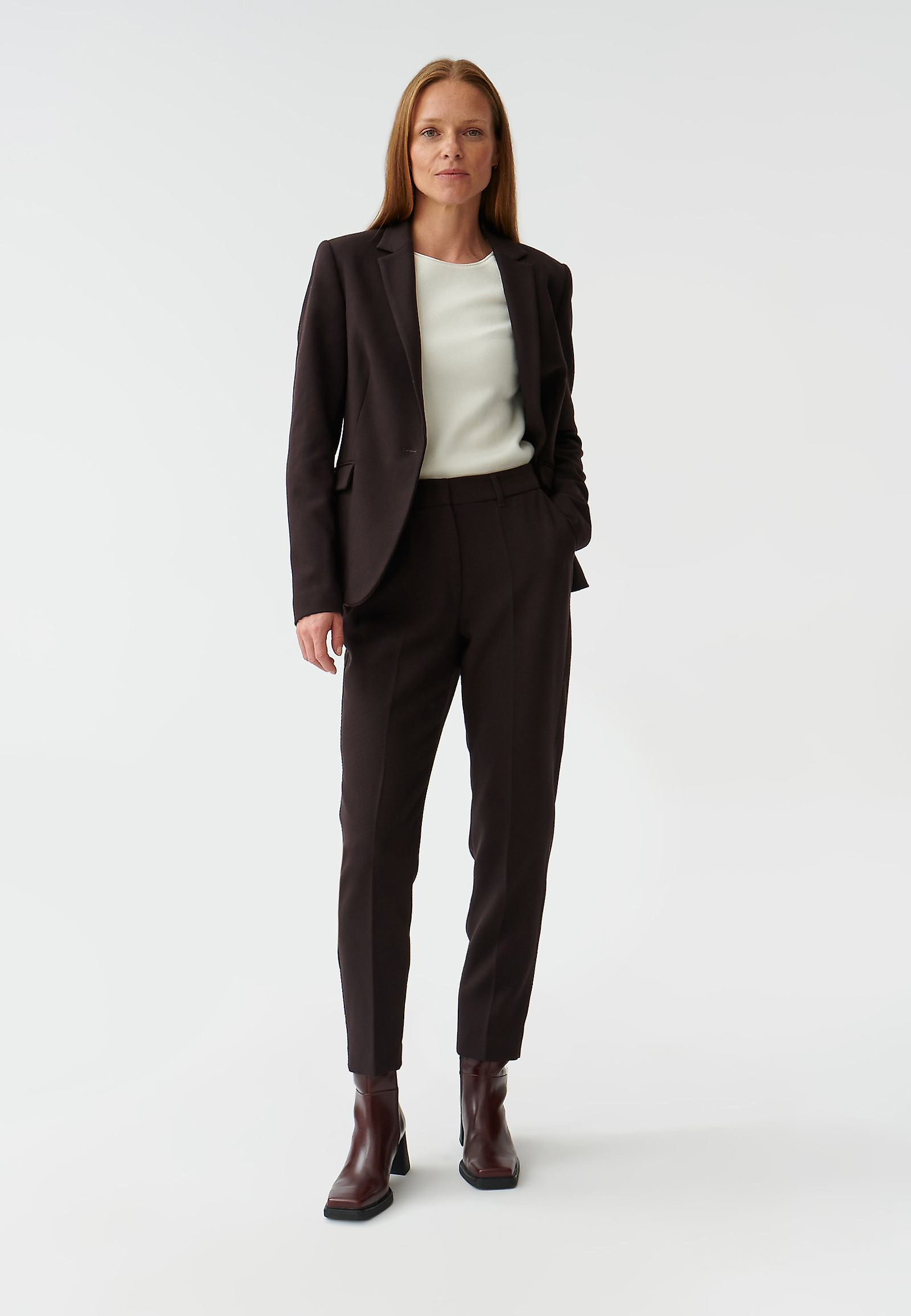 ELEGANT LADIES’ TROUSERS WTH EDGE AMEFI ELEGANT LADIES’ TROUSERS WTH EDGE AMEFI BROWN 91137