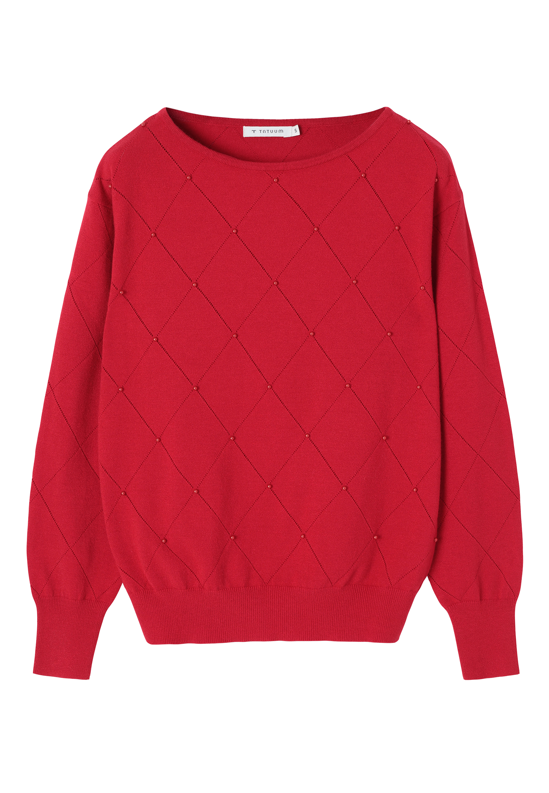 OZDOBLJEN PULOVER Z VISKOZO - AZAKI