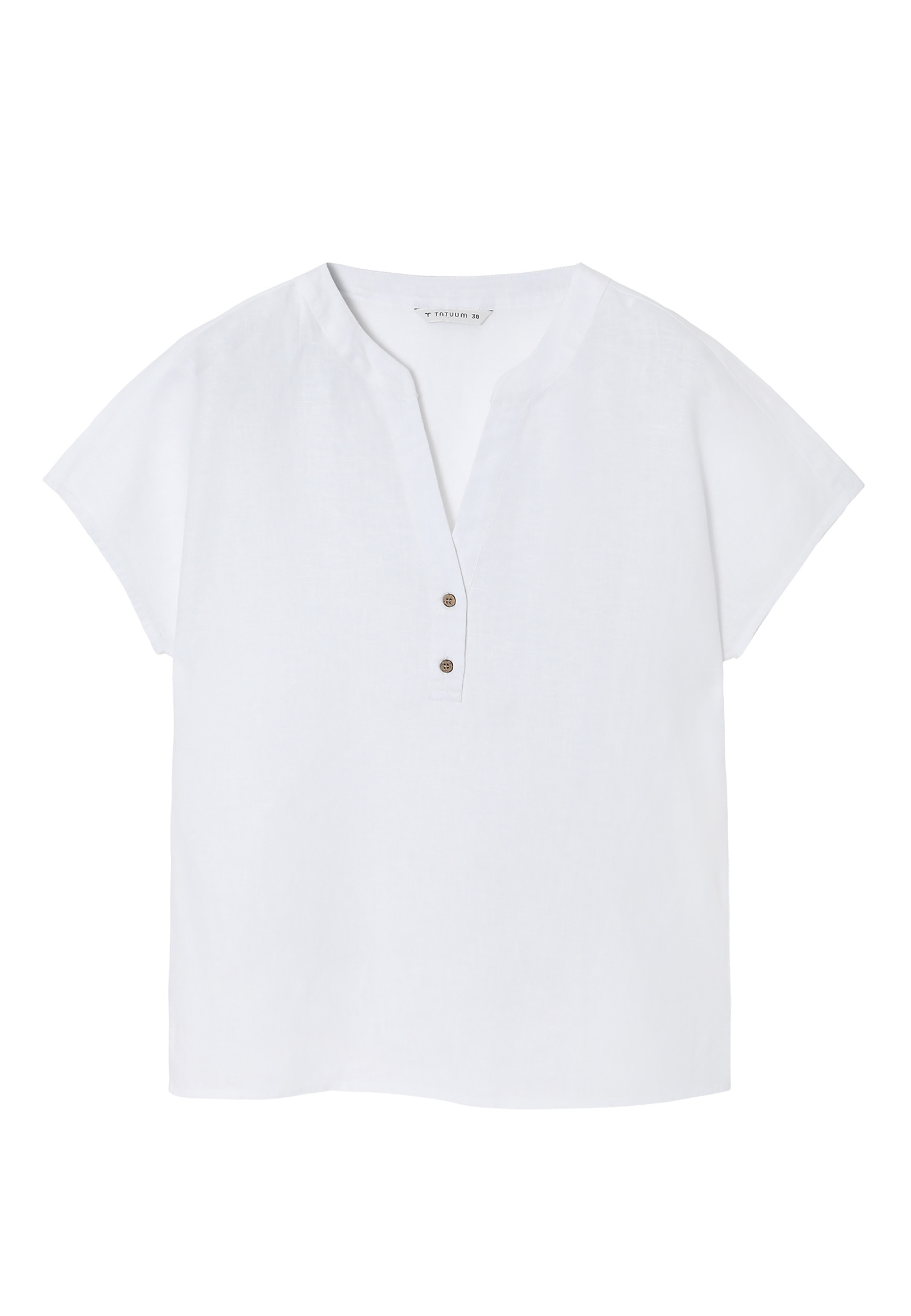 LANENA BLUZA S KOKOSOVIMI GUMBI - MARELLI LANENA BLUZA S KOKOSOVIMI GUMBI - MARELLI BELA 98217
