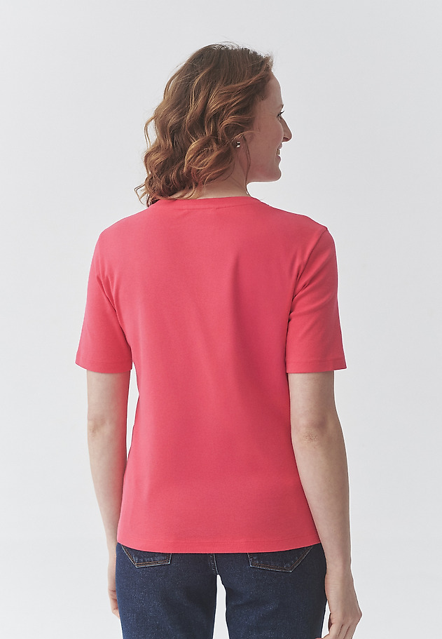 BAWEŁNIANY T-SHIRT DAMSKI — KIRI 1 BAWEŁNIANY T-SHIRT DAMSKI — KIRI 1 CZERWONY 4