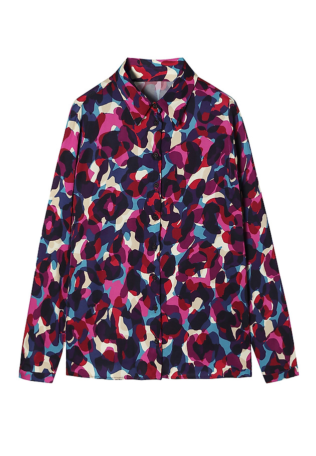 PATTERNED FABRIC LADIES' SHIRT - NIKALI 6 PATTERNED FABRIC LADIES' SHIRT - NIKALI 6 MULTIKOLOR 7